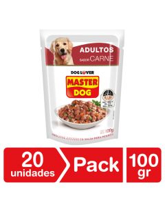 Alimento Húmedo Perro Trocitos Jugosos Carne pack 20 Un