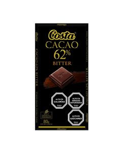 Chocolate Cacao 62% 80 Grs
