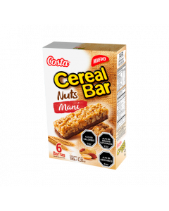 Barra de Cereal Cerealbar Nuts Mani 6 Un x 30 gr