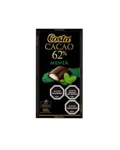 Chocolate Cacao 62% Menta 100 grs