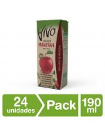 Jugo 100% Fruta Manzana pack 24 Un